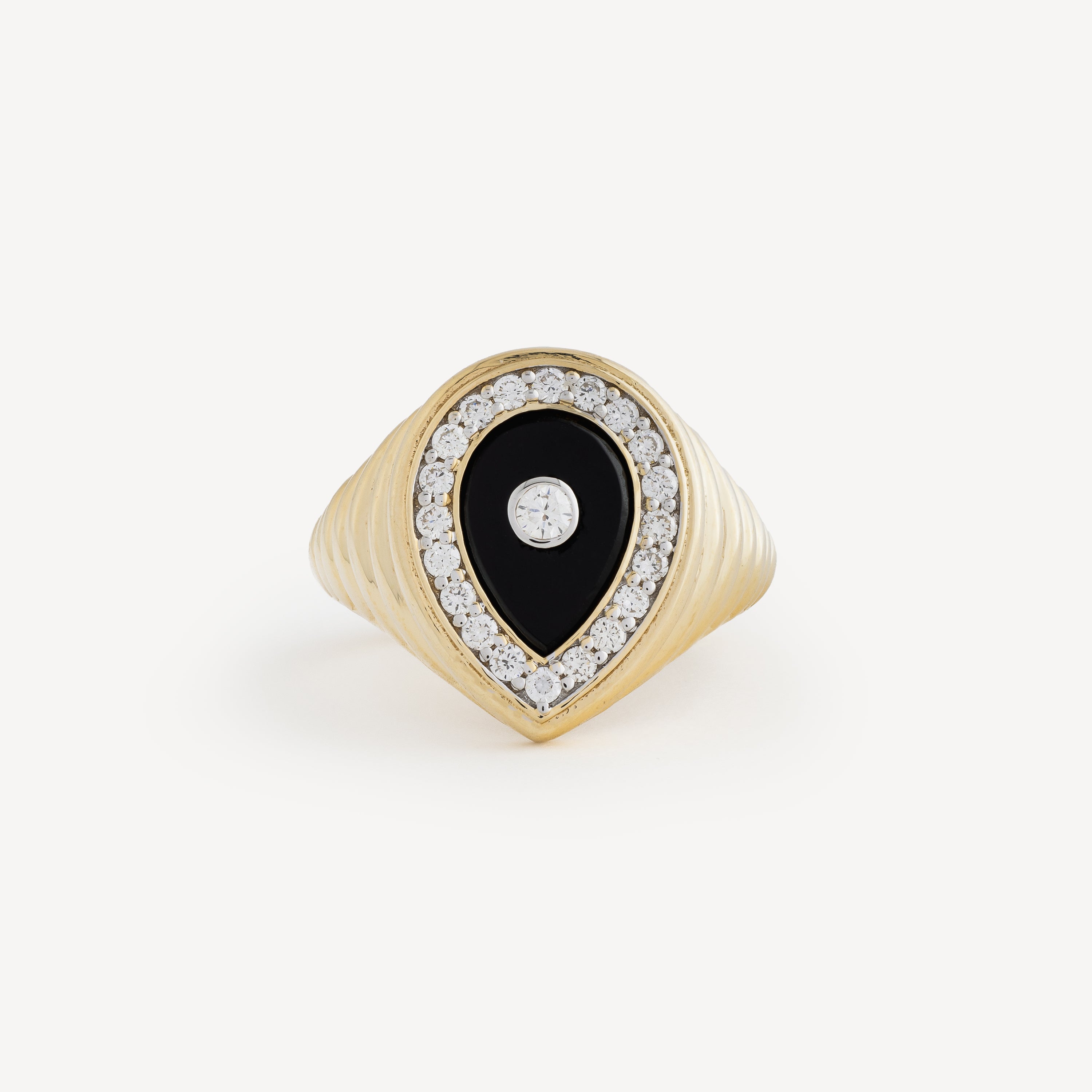 Bague Diamond Drop Onyx Large