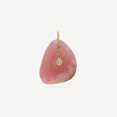 Pendentif Rhodochrosite Diamant Libre