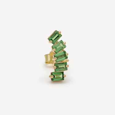 Green Skies Rose Gold Earring