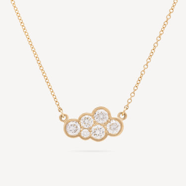 Collier Small Diamond Cloud Or Jaune