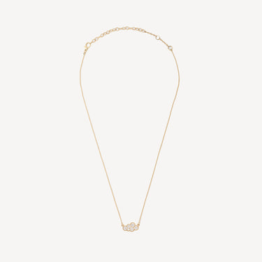 Collier Small Diamond Cloud Or Jaune