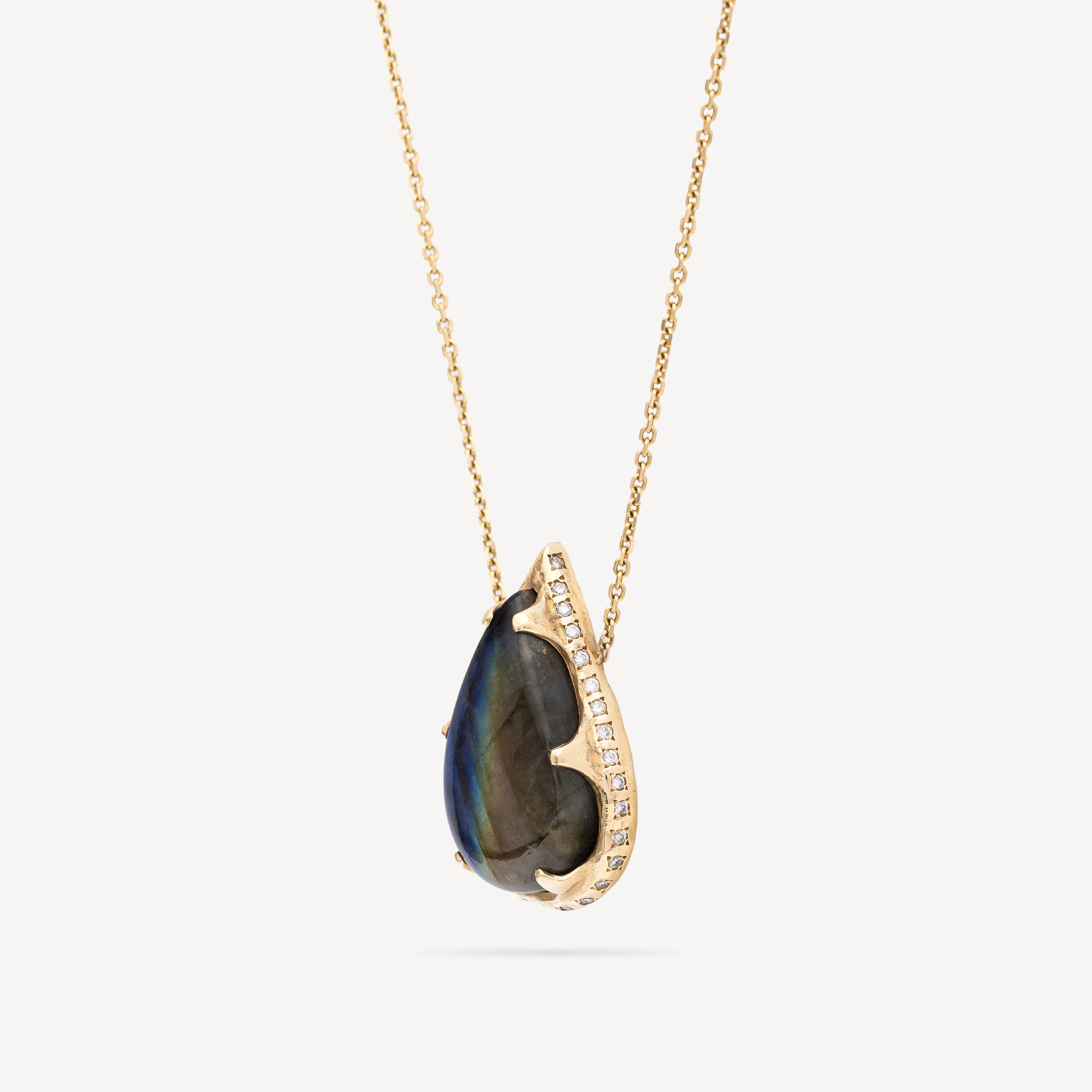 Collier Sinai Diamants Labradorite