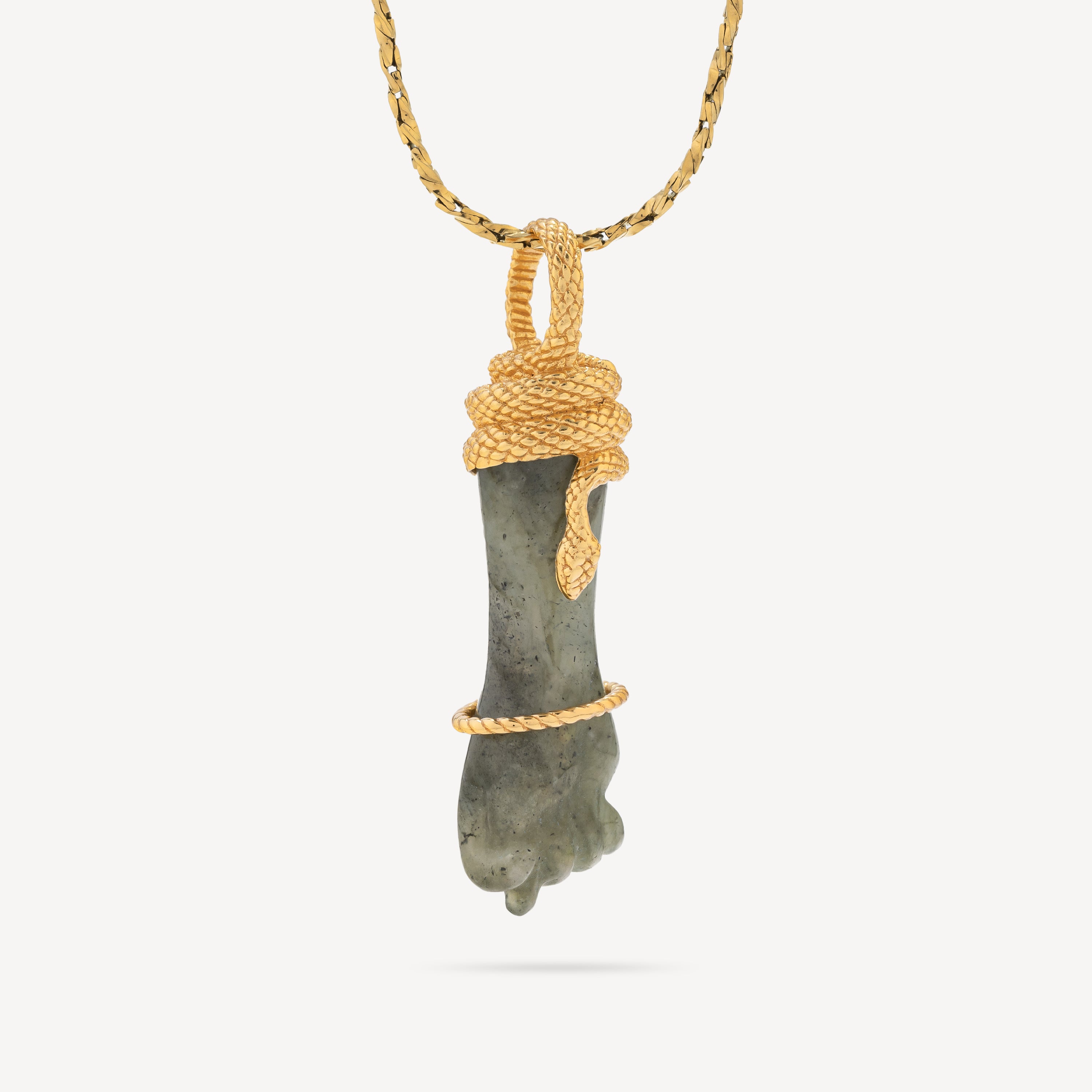 Pendentif Amuleti Labradorite Grenat