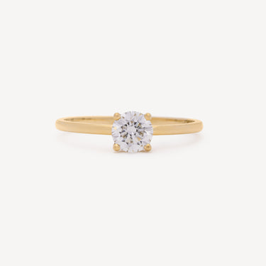 Bague Solitaire Brillant Or Jaune