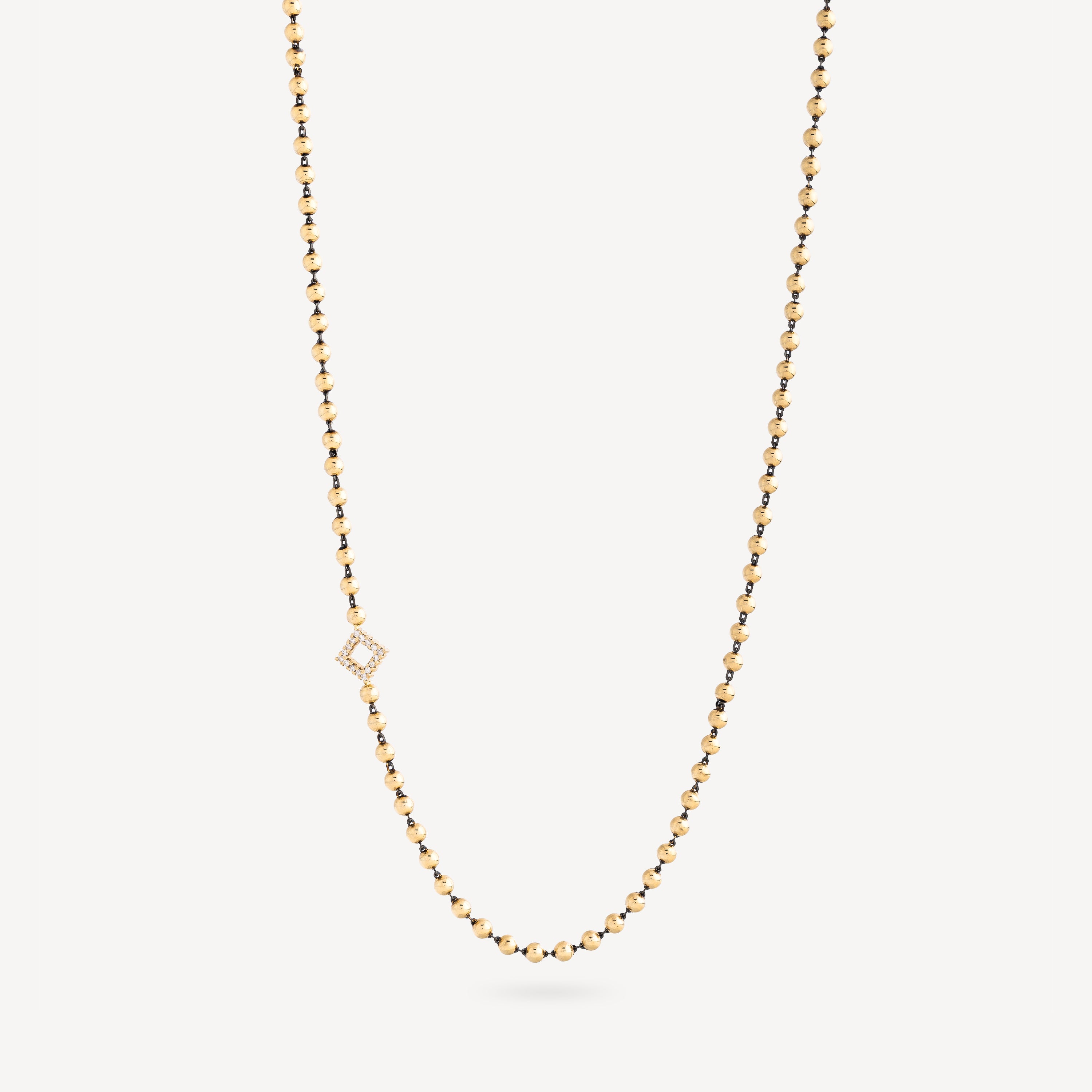 Luna Pearls Gold Diamonds Necklace