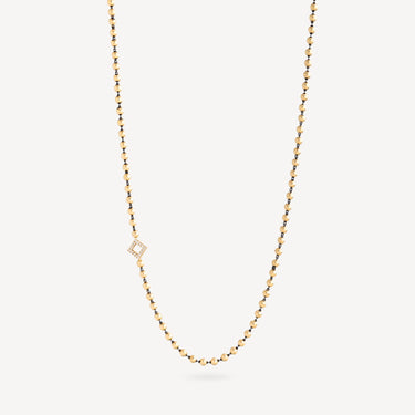 Luna Pearls Gold Diamonds Necklace