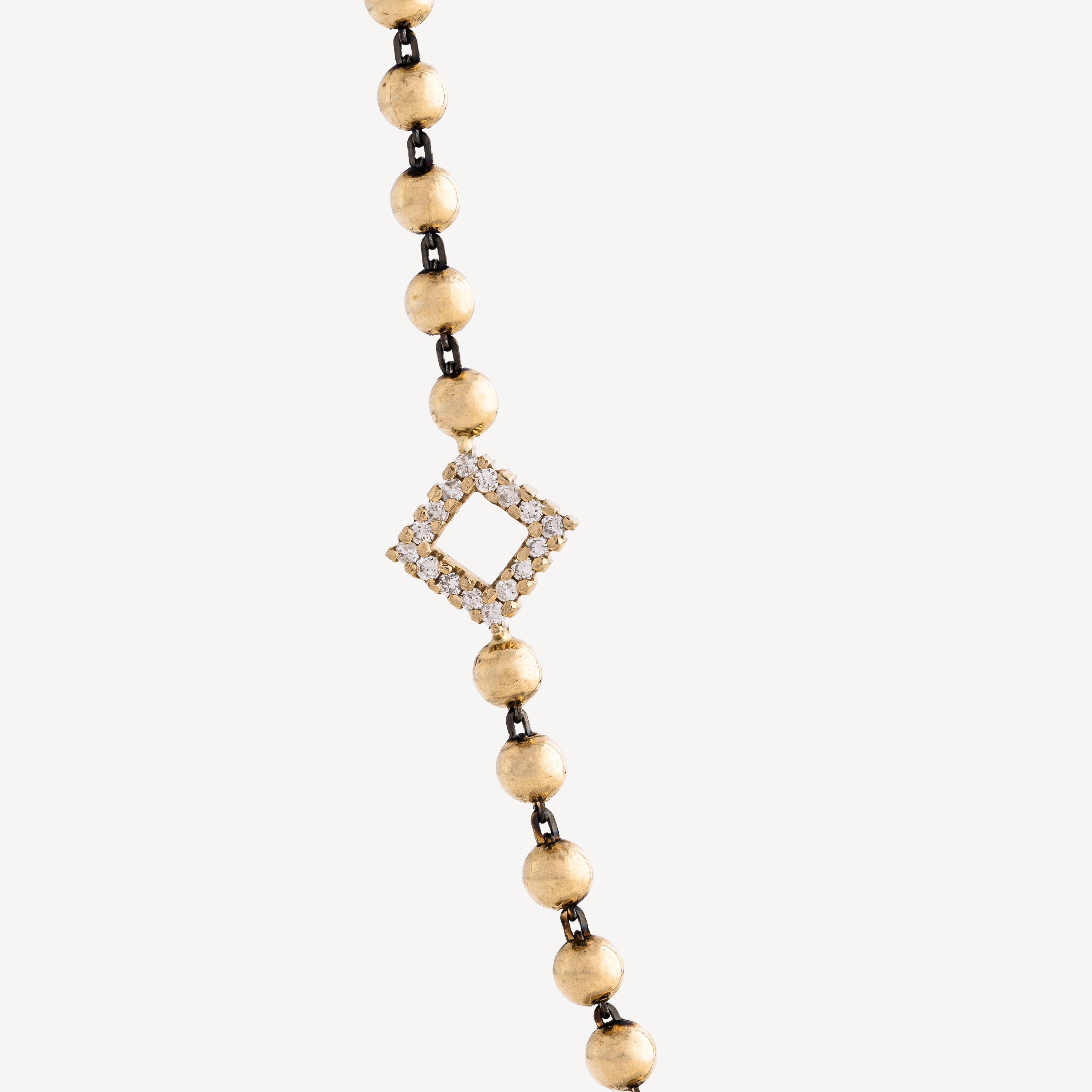 Luna Pearls Gold Diamonds Necklace