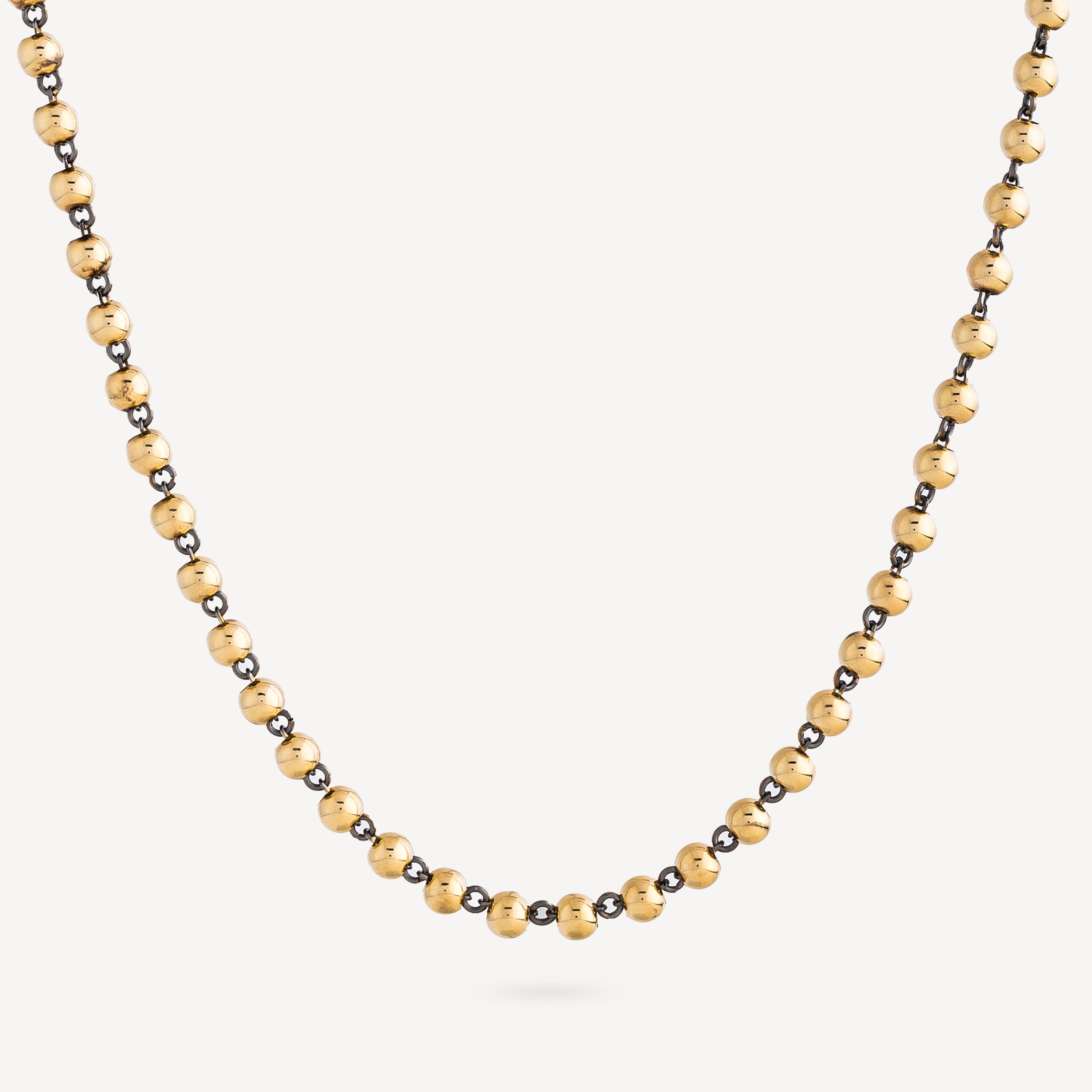 Gold Pearl Necklace Small