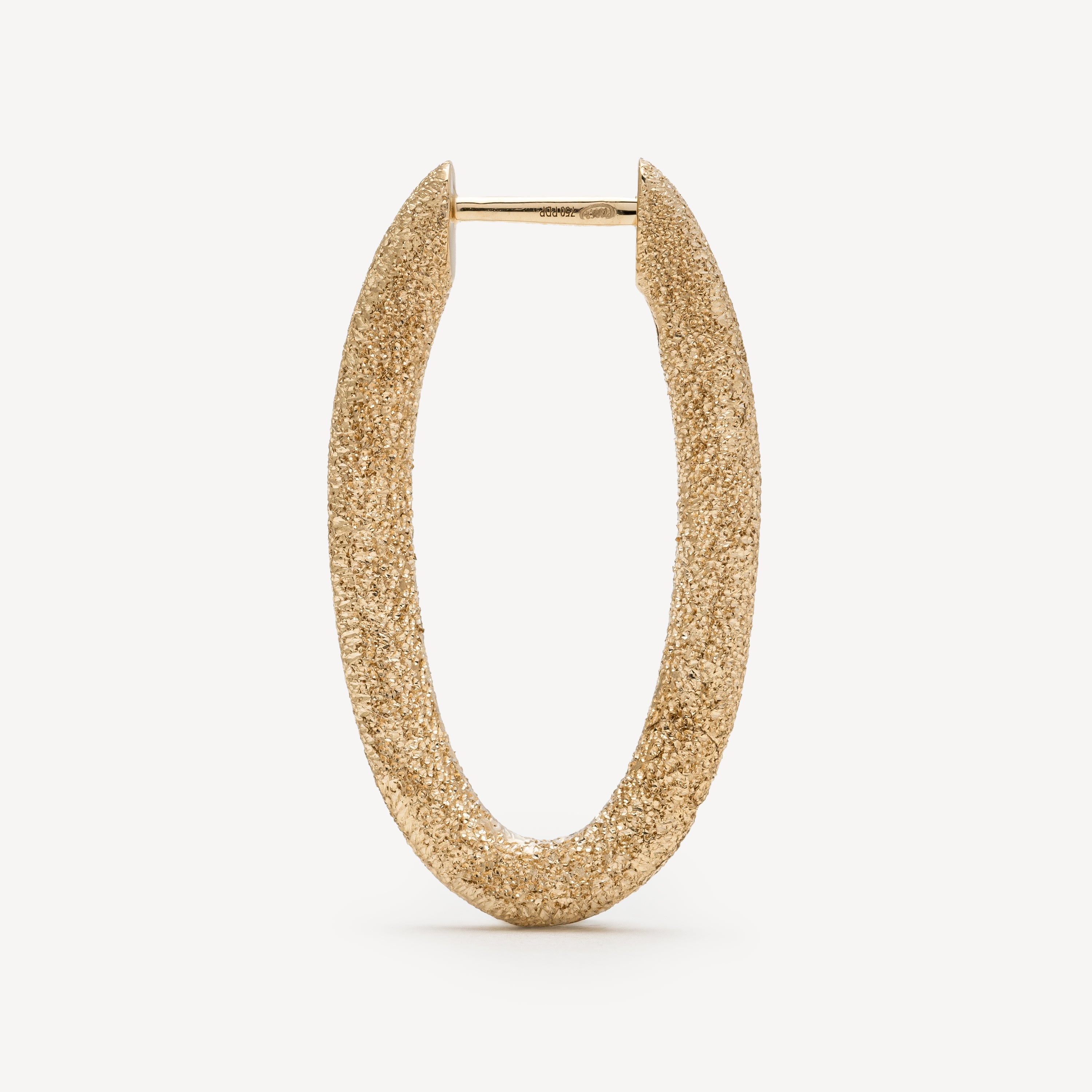 Sandblasted Gold Vera Hoops