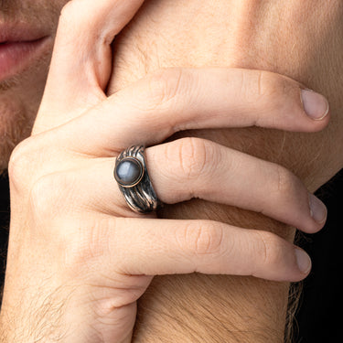 Round Moonstone Ring