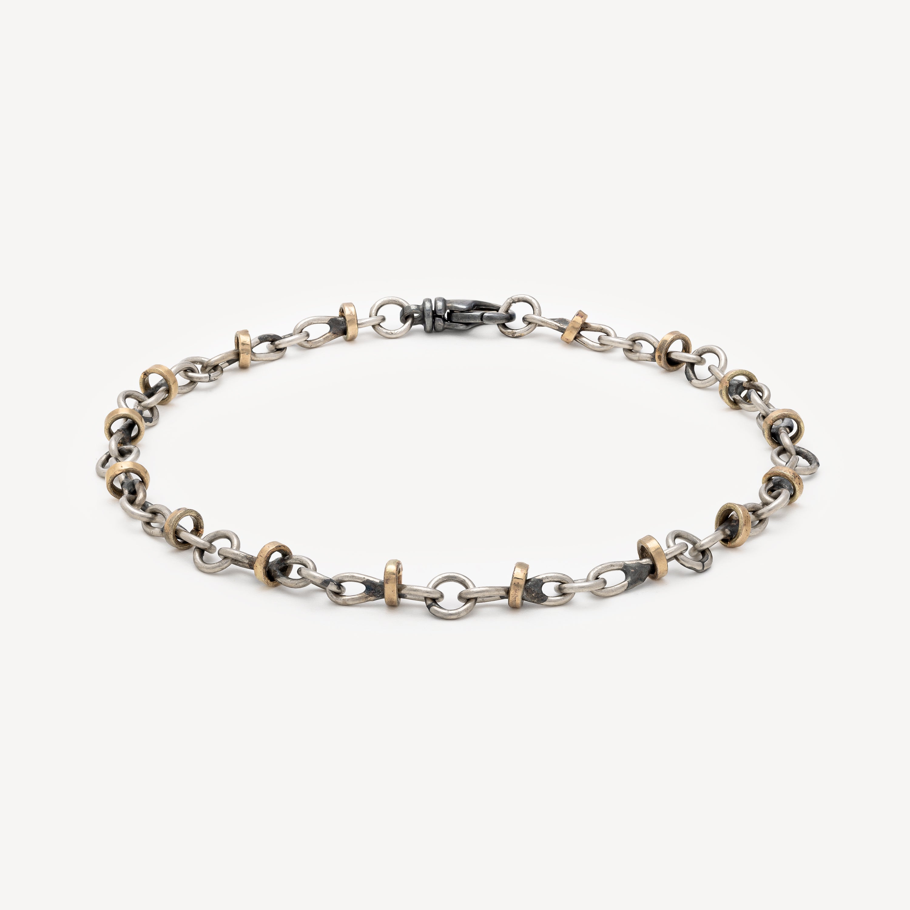 Bracelet Maillon Platine et Or