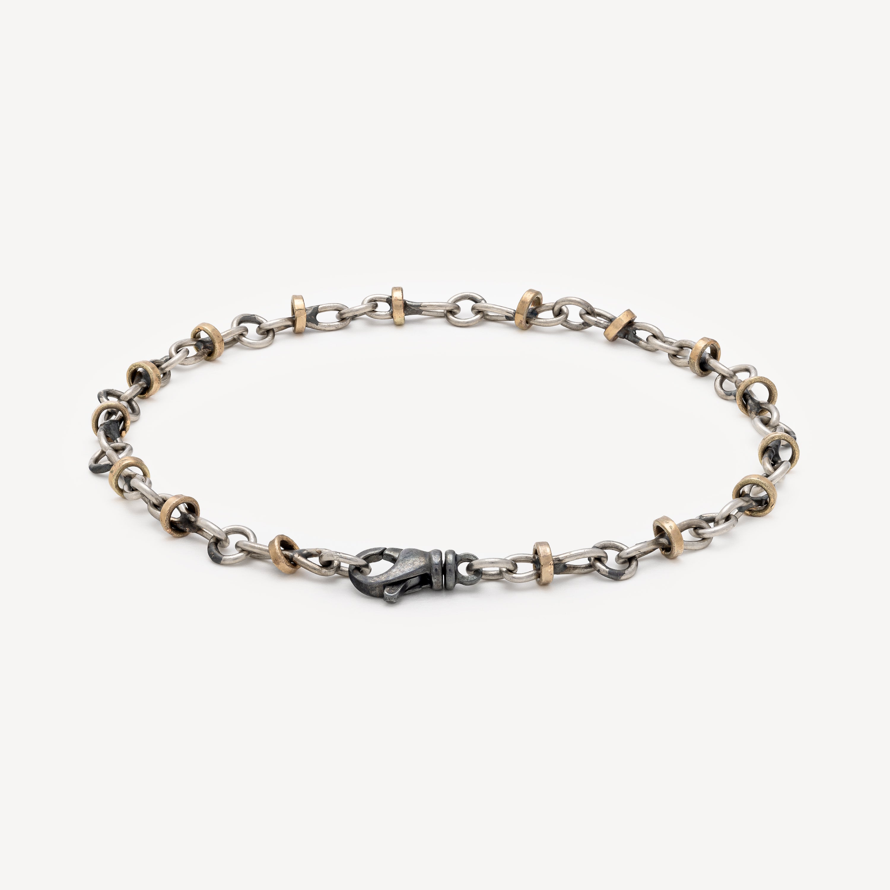 Bracelet Maillon Platine et Or