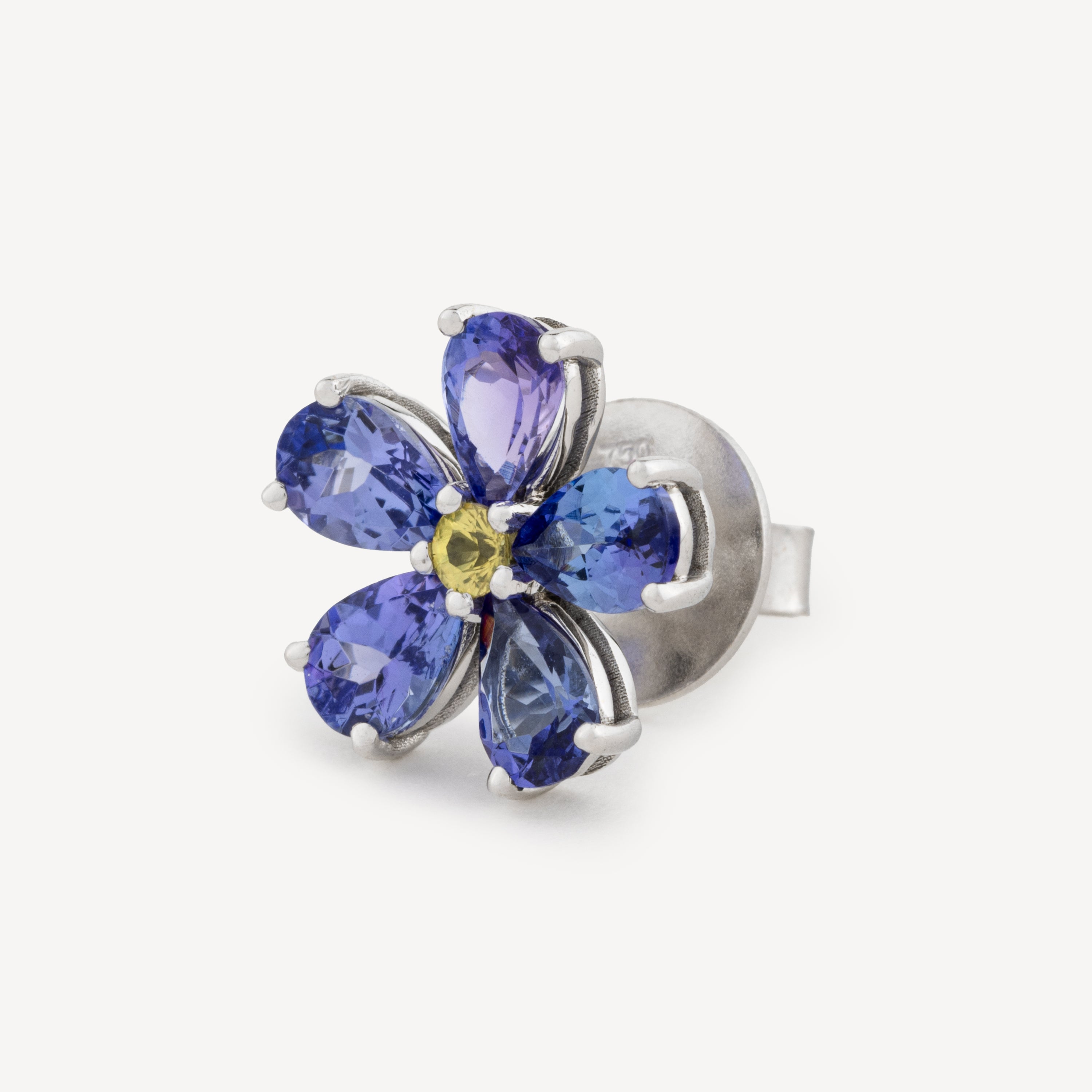 Boucle D'Oreille Forget Me Not Tanzanite