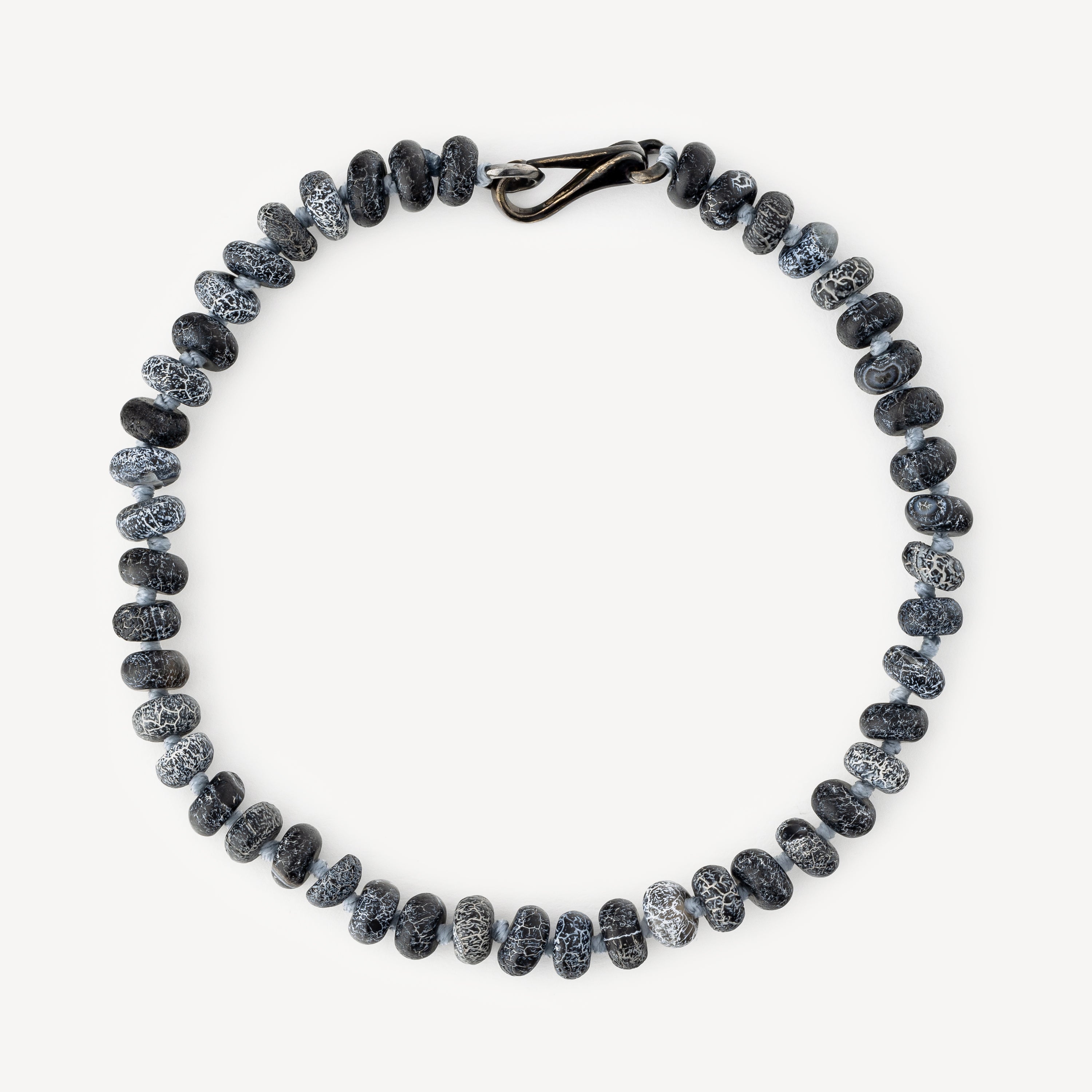 Bracelet Garnett Black Rhodium Agate