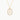 Collier Letter L Diamant et Or Jaune