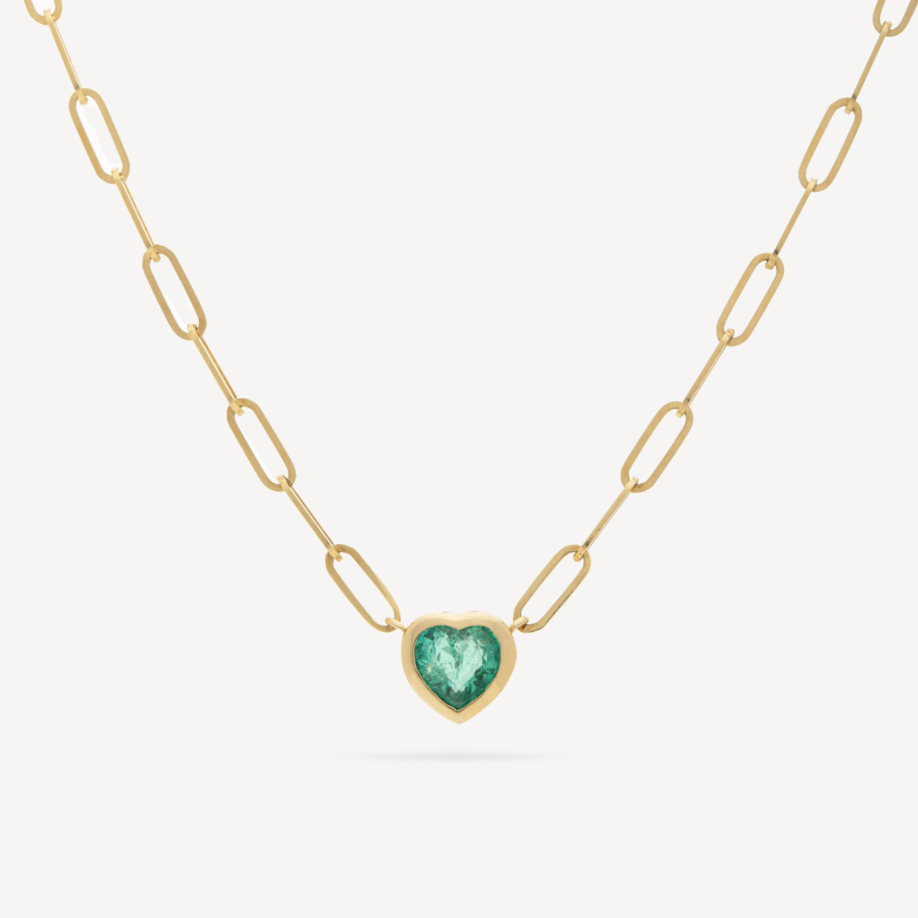 Collier Emerald Heart