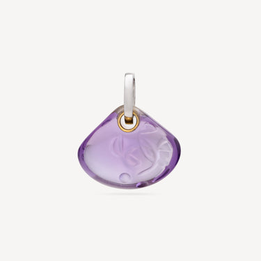 Pendentif Arbre de Vie Améthyste Violette Or Blanc