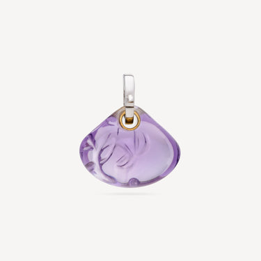 Pendentif Arbre de Vie Améthyste Violette Or Blanc