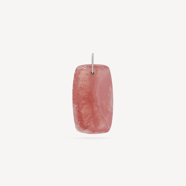 Pendentif Rhodochrosite Rectangle Diamant Libre