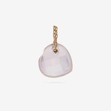 Pendentif Coeur Quartz Rose