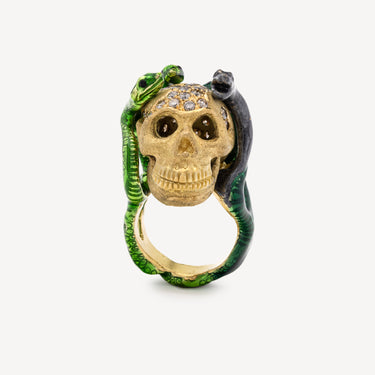 Bague Tête De Mort et Serpents