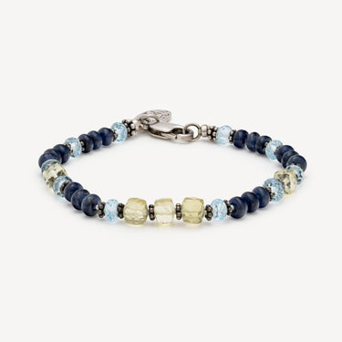 Bracelet Saphir Topaze Bleue et Jaune