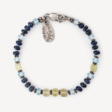 Bracelet Saphir Topaze Bleue et Jaune