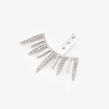 Boucle d'Oreille Starbust Or Blanc