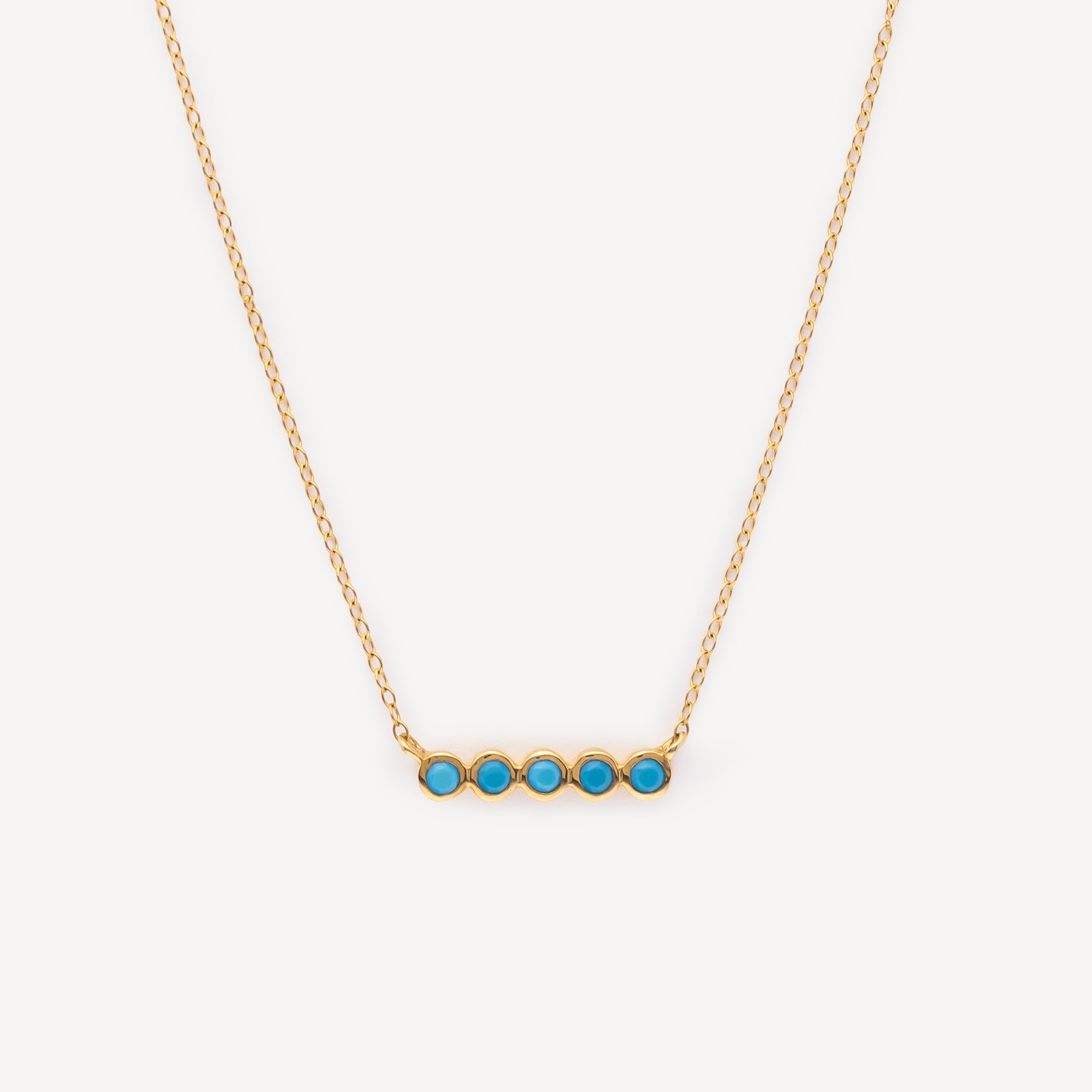 Collier Cinq Turquoises