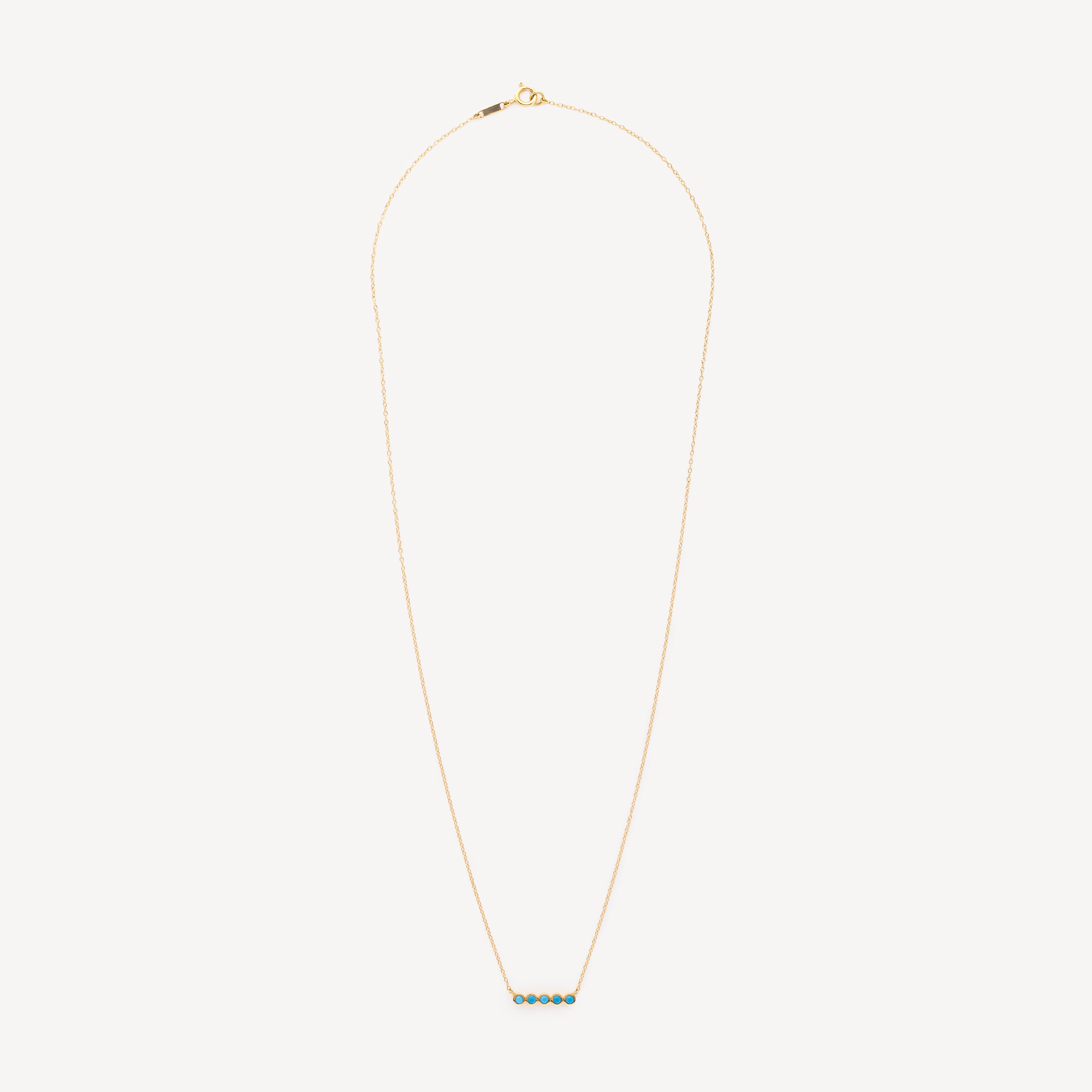 Collier Cinq Turquoises