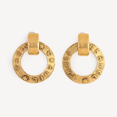 Boucles d’Oreilles Cercles Chanel Paris