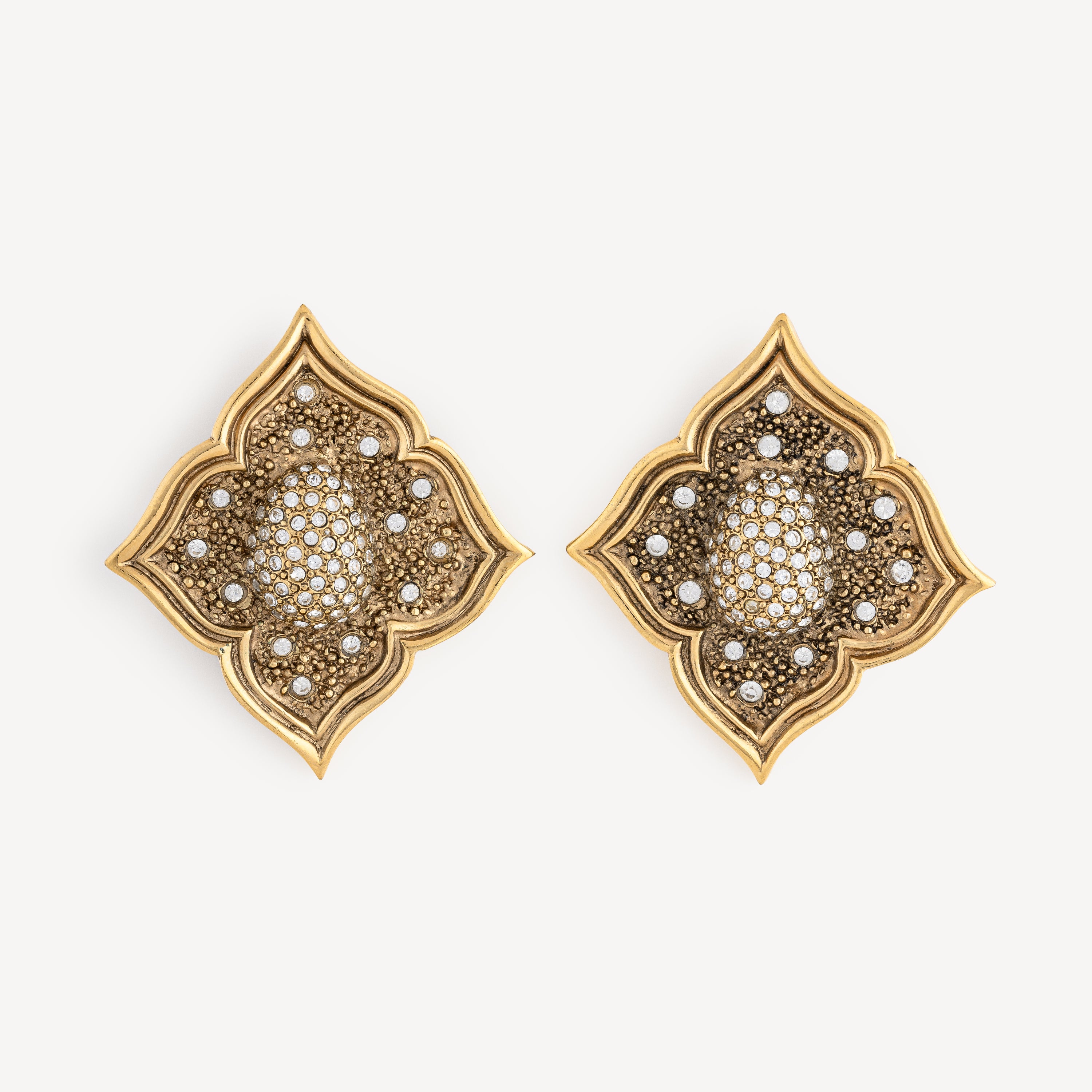 Boucles d’Oreilles Fleur Losange