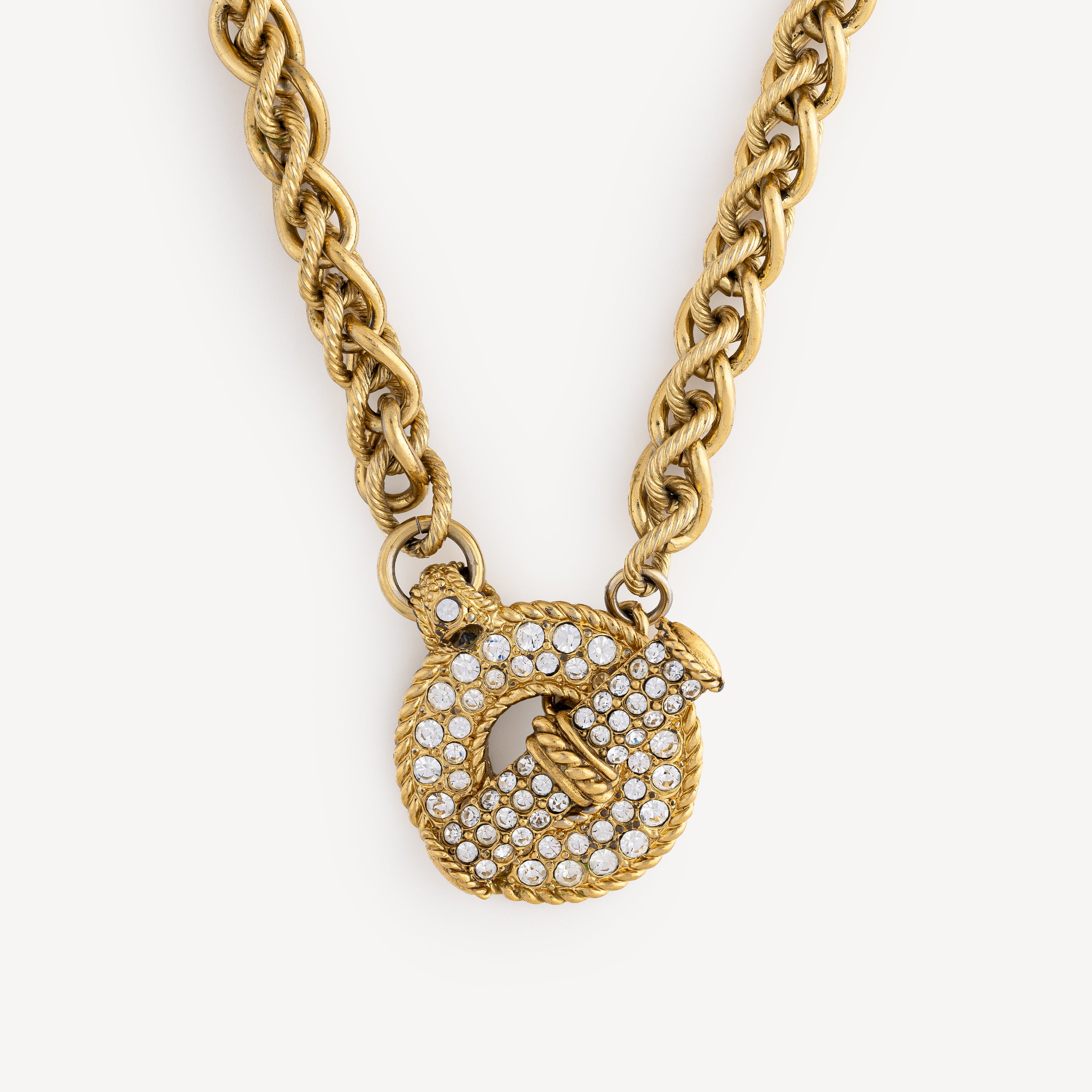 Collier Sautoir Fermoir Brillant