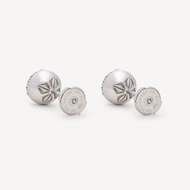 Puces d’Oreille Beads Or Blanc