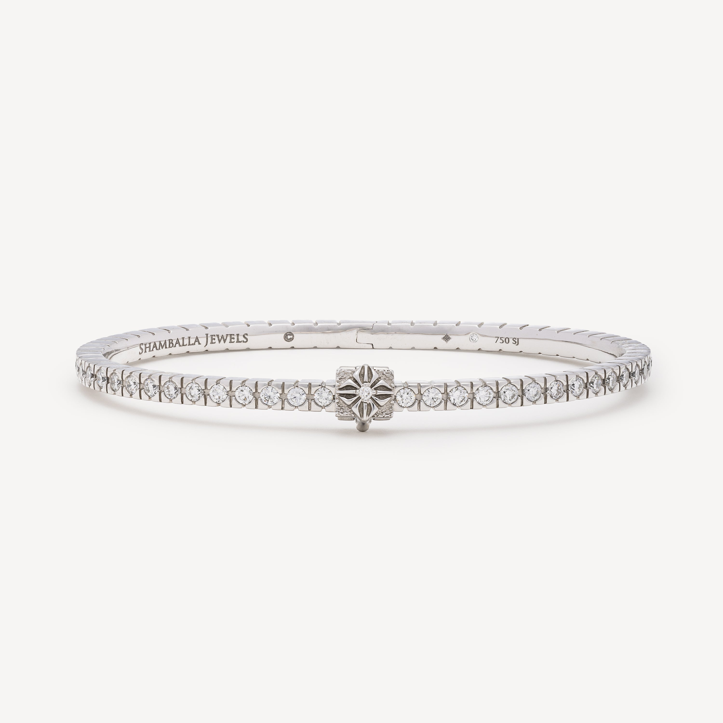 Bracelet Mini Alliance Bangle Or Blanc Diamants