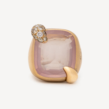 Bague Ritratto Medium Quartz Rose