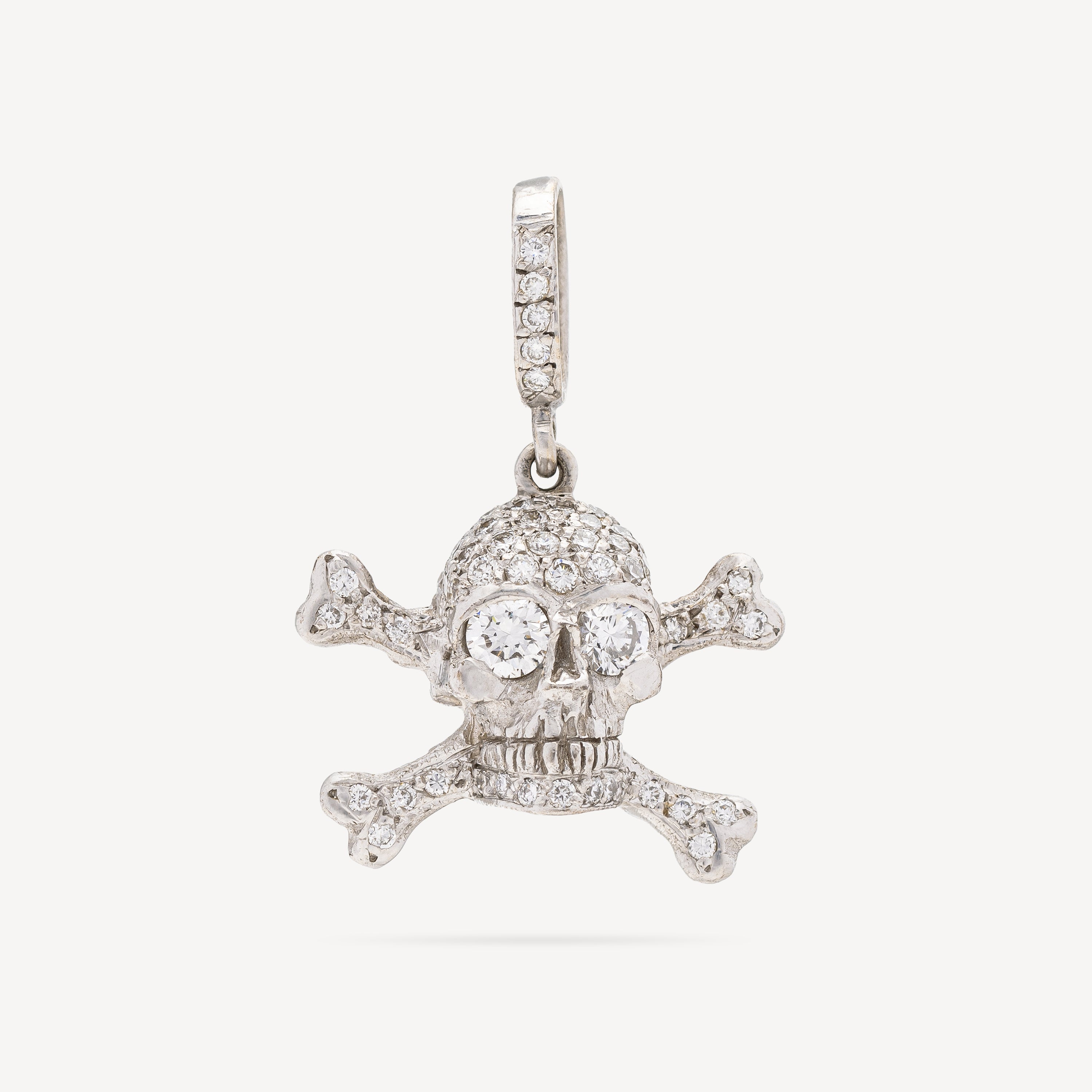 Pendentif Diamants Tête De Mort