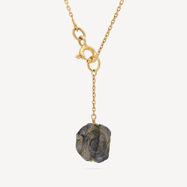 Collier Diamants Bruns Fleur Labradorite