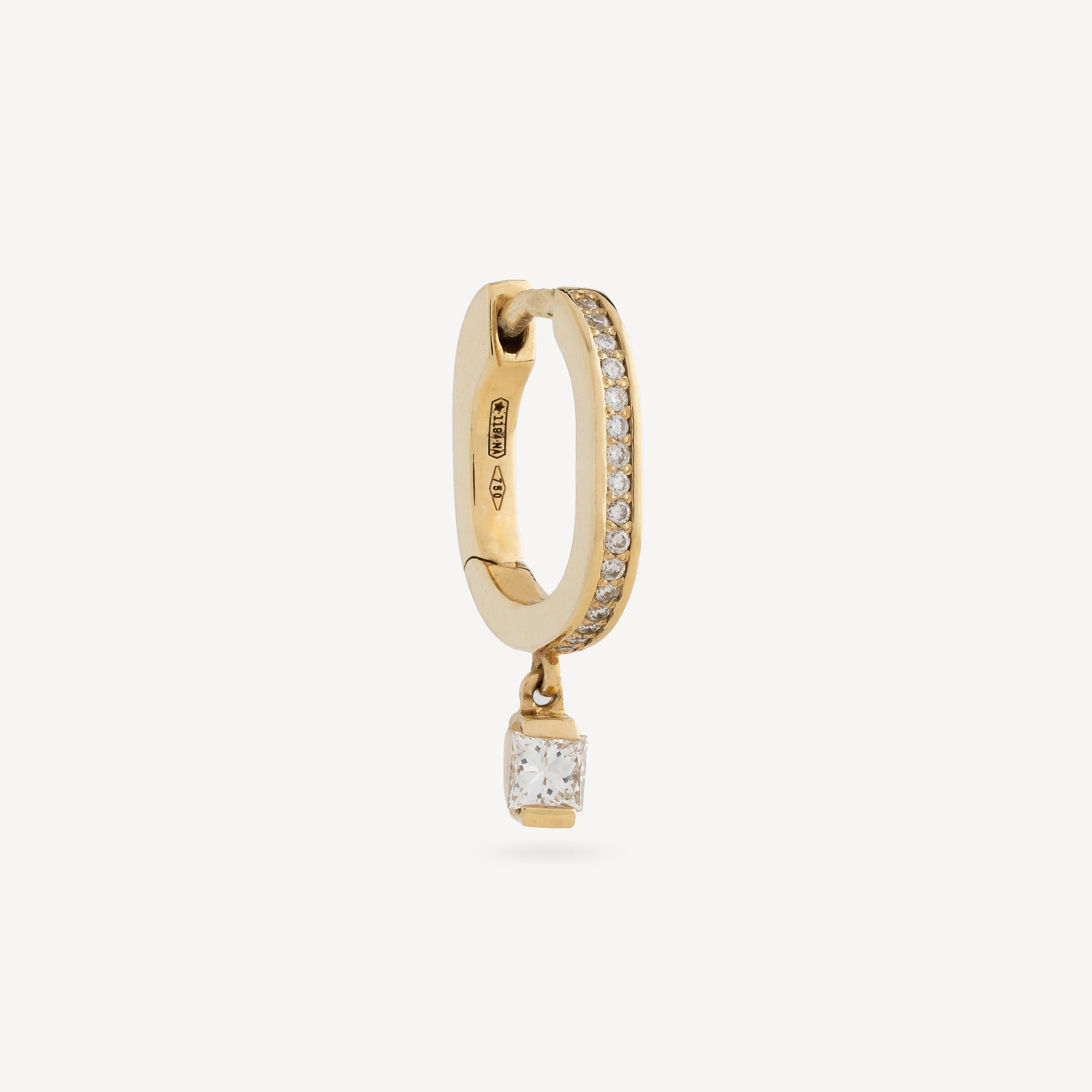 Pave Baguette Earring