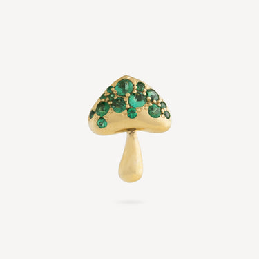 Emerald Mushroom Stud