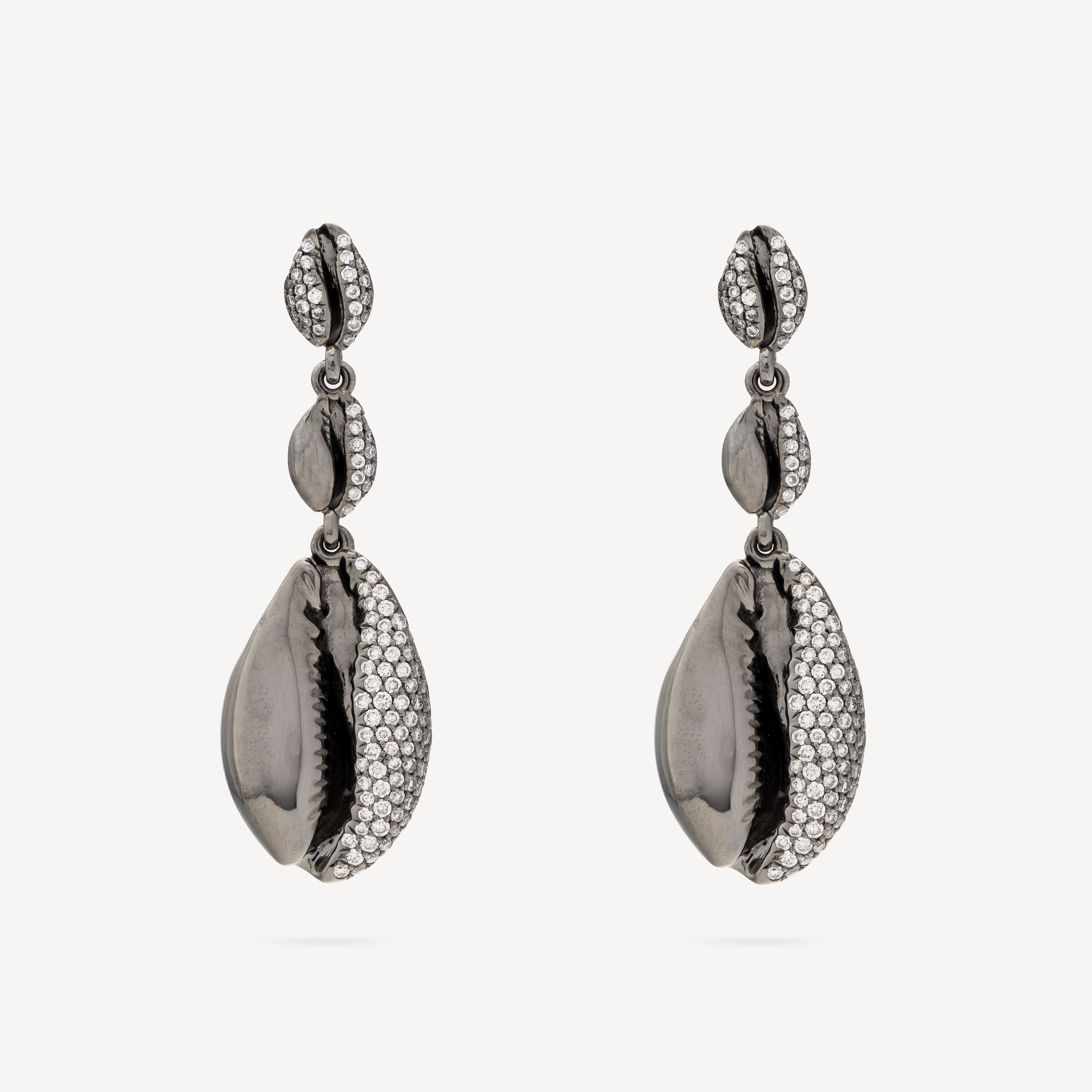 Boucle d'oreilles Le Cauri Or Noir