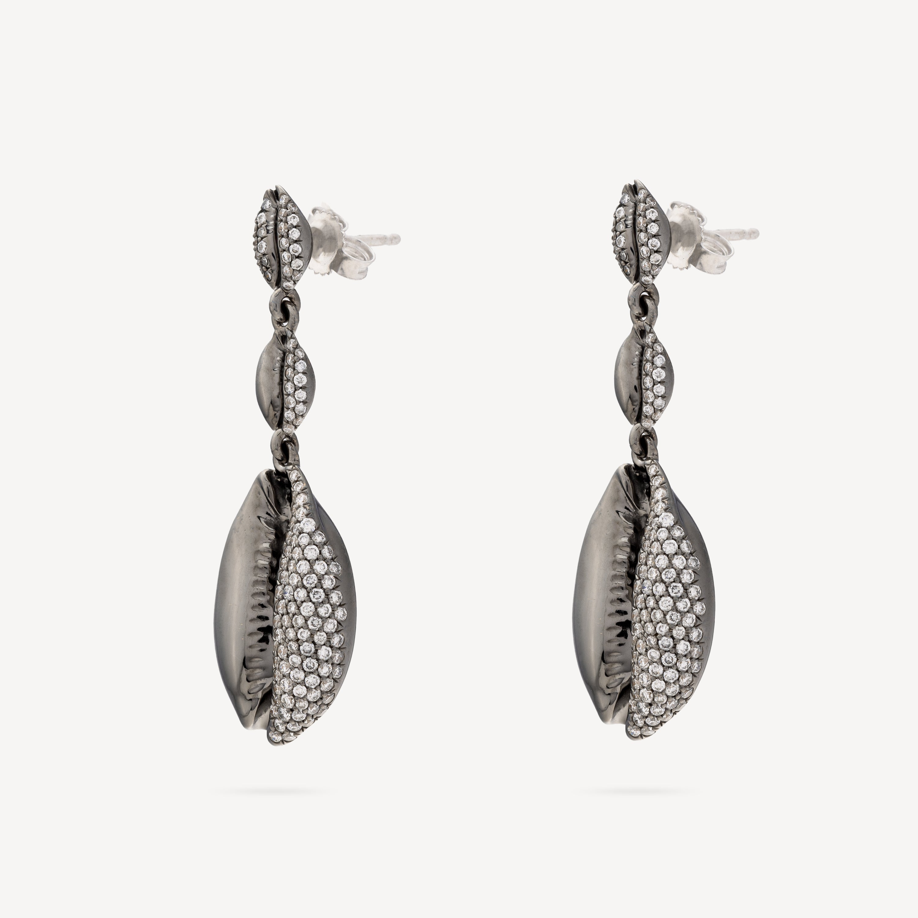 Boucle d'oreilles Le Cauri Or Noir