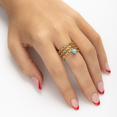 Bague Endless Turquoise Chain