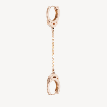 Boucle d'oreille Handcuff Hoop with Medium Chain