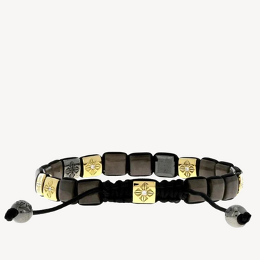 Bracelet Saphir Gris et Diamants Blancs