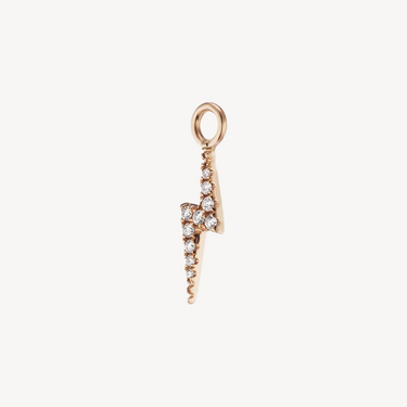 Diamonds Rose Gold Lightning Bolt Charm