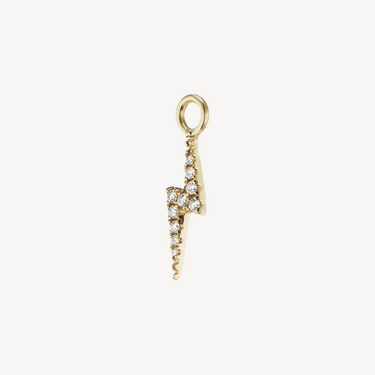 Diamonds Yellow Gold Lightning Bolt Charm