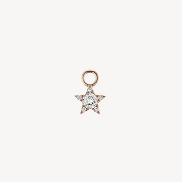 Diamant-Stern-Charm aus Roségold