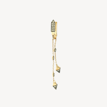 Boucle d'oreille Champagne Diamond Dangling