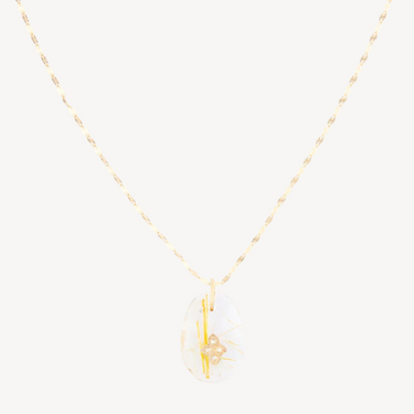 Collier Gaïa n°1 Quartz Rutile